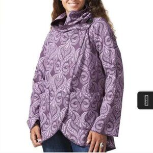 Ark Imports Lava Jacket Purple Hooded Sweatshirt M